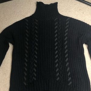Black knit sweater